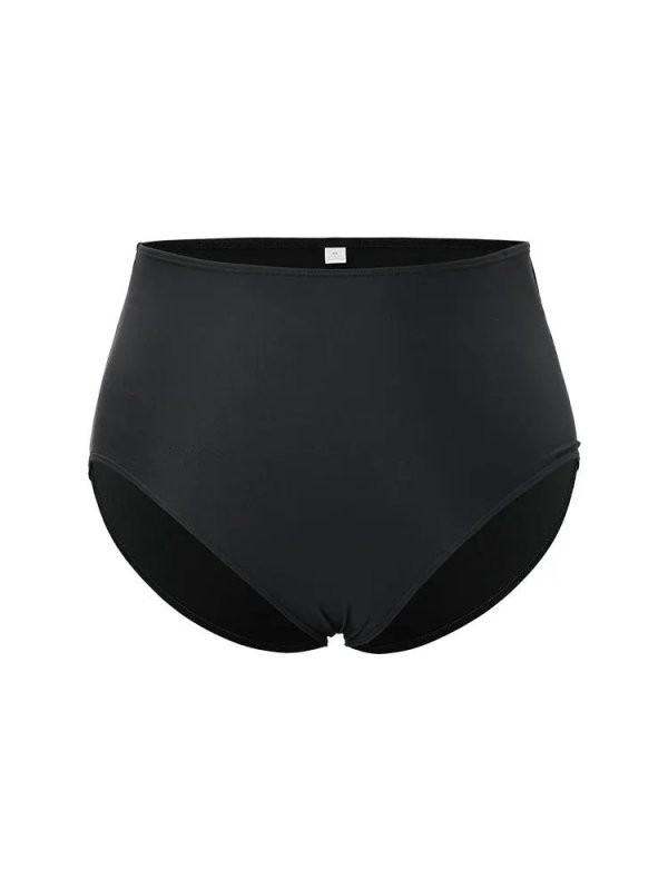 Striped Patchwork Knot Front Ruffles Swim Dress