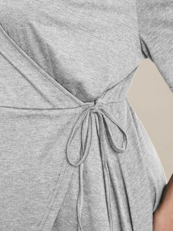 Solid Button V Neck Ruffles Blouse