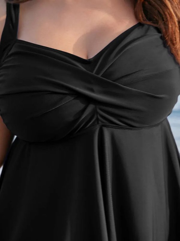 Striped Contrast Dolman Sleeve V Neck T-shirt