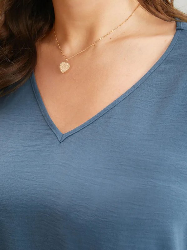 Polka Dot Mesh Patchwork Flounce Sleeve  Blouse