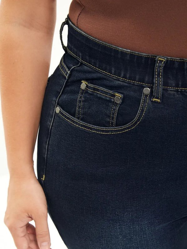 Skinny Very Stretchy High Rise Dark Wash Gap Proof Jeans