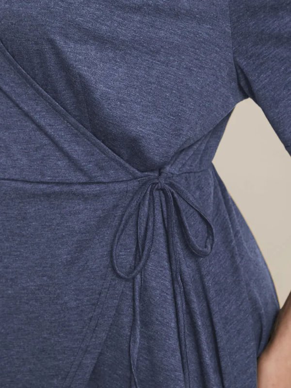 Solid Button V Neck Ruffles Blouse